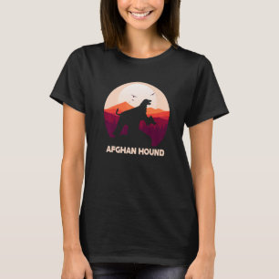 Afghan Hound under Moon for Halloween Costume  1 T-Shirt