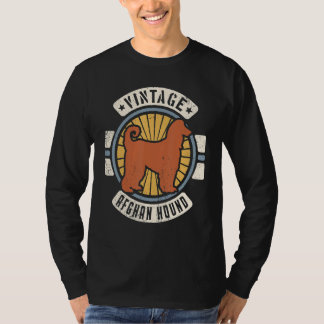 Afghan Hound Vintage Classic Retro 60s 70s Dog T-Shirt