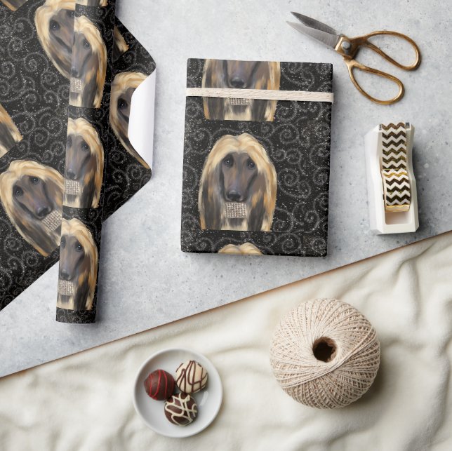 AFGHAN HOUND  WRAPPING PAPER (Crafts)