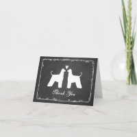 Afghan Hounds Wedding Thank You