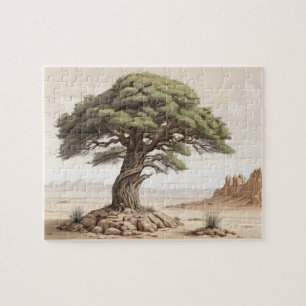 Afghan pine tree jigsaw puzzle