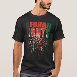 Afghan Roots Afghanistan Heritage Flag T-Shirt