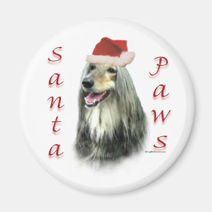 Afghan Santa Paws Magnet