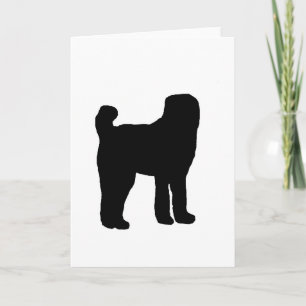 afghan shepherd silhouette card