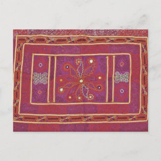 Afghan Wedding Textile Postcard