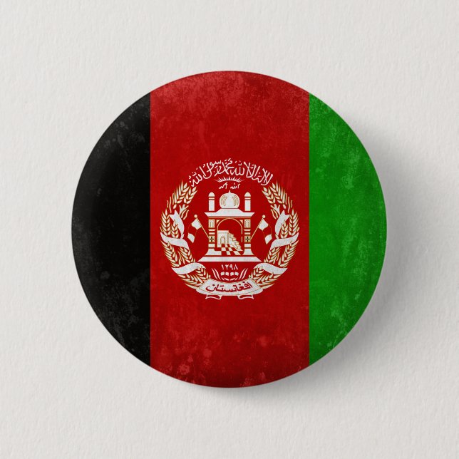 Afghanistan 6 Cm Round Badge (Front)
