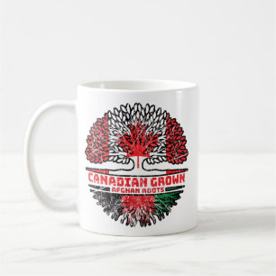 Afghanistan Afghan Canadian Canada Tree Roots Flag Coffee Mug