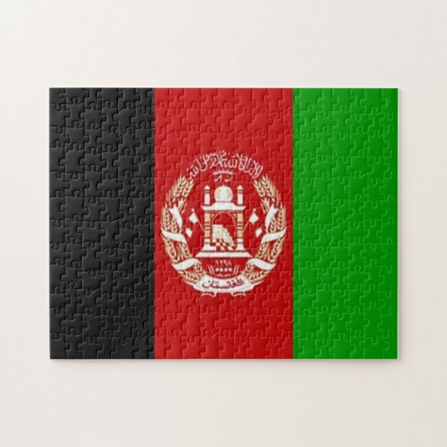 Afghanistan - Afghan flag - Jigsaw Puzzle (Horizontal)