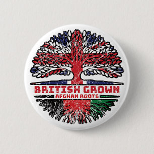 Afghanistan Afghan Uk United Kingdom British Tree 6 Cm Round Badge