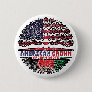 Afghanistan Afghan US American USA United States 6 Cm Round Badge