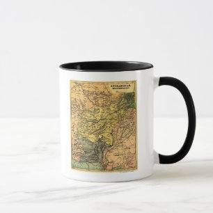 Afghanistan and Surrounding Countries Map Mug
