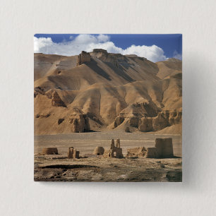 Afghanistan, Bamian Valley. Ancient earthen 15 Cm Square Badge