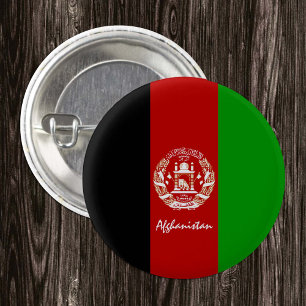 Afghanistan button, patriotic Afghan Flag fashion 3 Cm Round Badge