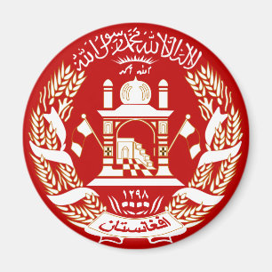 Afghanistan coat of arms magnet