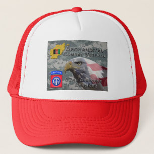 “Afghanistan Combat Veteran” - 82nd Airborne Divis Trucker Hat