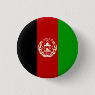 Afghanistan Flag 3 Cm Round Badge