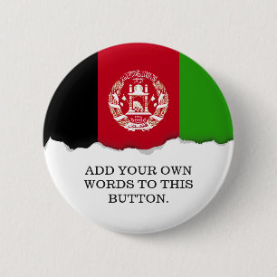 Afghanistan Flag 6 Cm Round Badge
