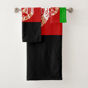 Afghanistan Flag Bath Towel Set