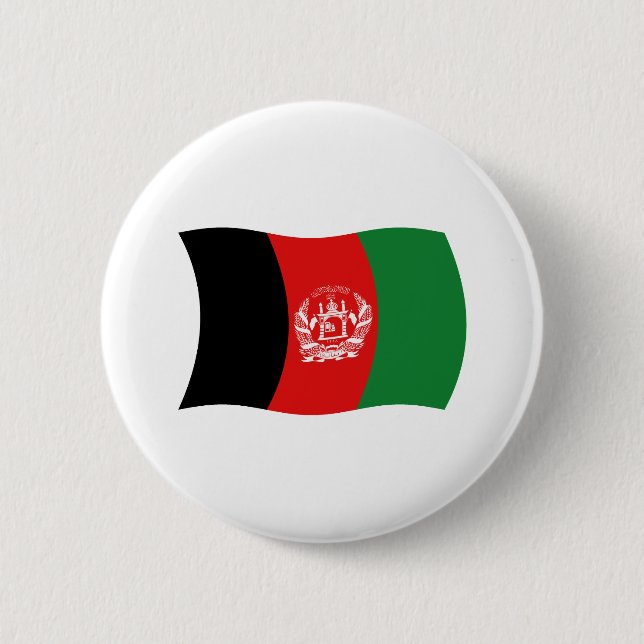 Afghanistan Flag Button (Front)