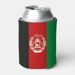 Afghanistan flag can cooler