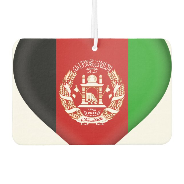 Afghanistan Flag Car Air Freshener (Front)