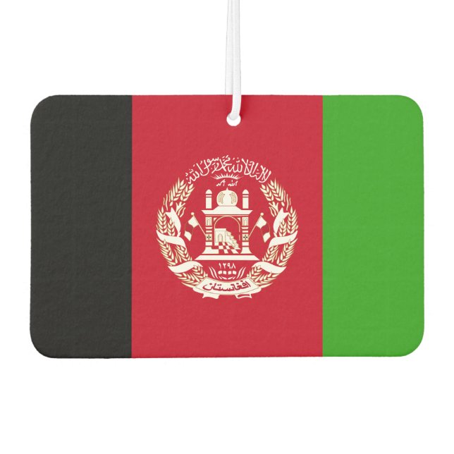 Afghanistan Flag Car Air Freshener (Front)