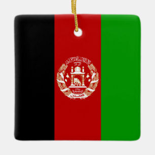 Afghanistan Flag Ceramic Ornament