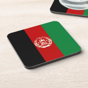 Afghanistan flag coaster