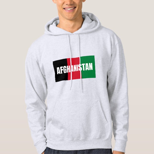 Afghanistan Flag Colours Hoodie (Front)