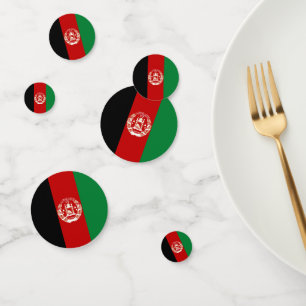 Afghanistan flag confetti