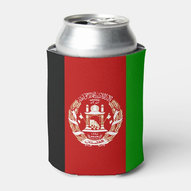afghanistan flag Cooler (Can Front)