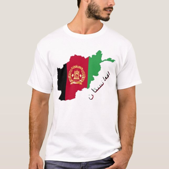 Afghanistan Flag Country T-Shirt (Front)