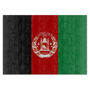 Afghanistan flag cutting board