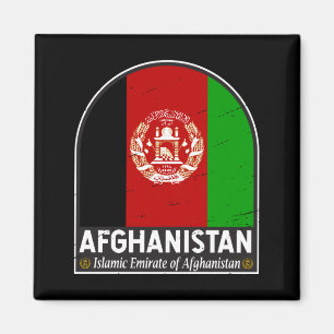 Afghanistan Flag Emblem Distressed Vintage  Magnet