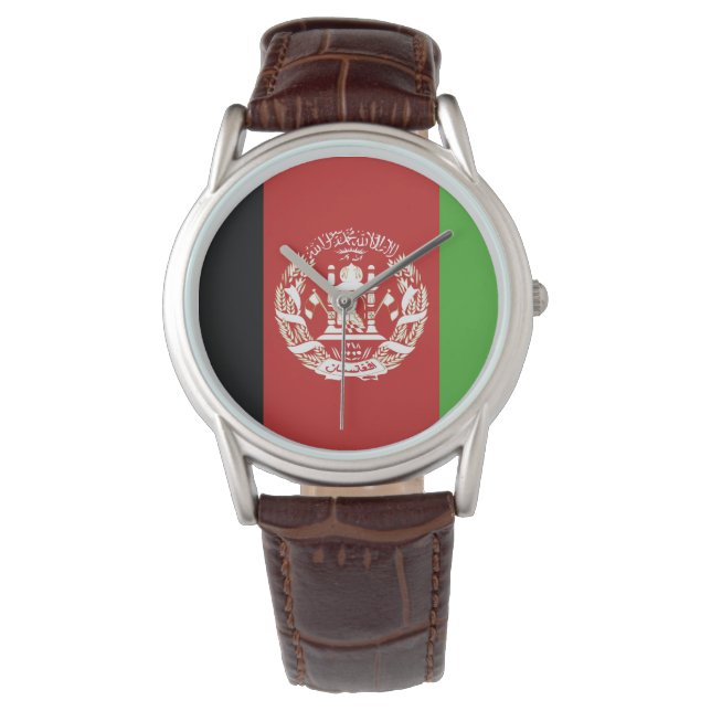 Afghanistan Flag Emblem Watch (Front)