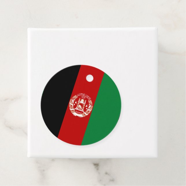 Afghanistan flag favour tags (In Situ)