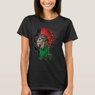 Afghanistan Flag Lion Free Afghanistan T-Shirt