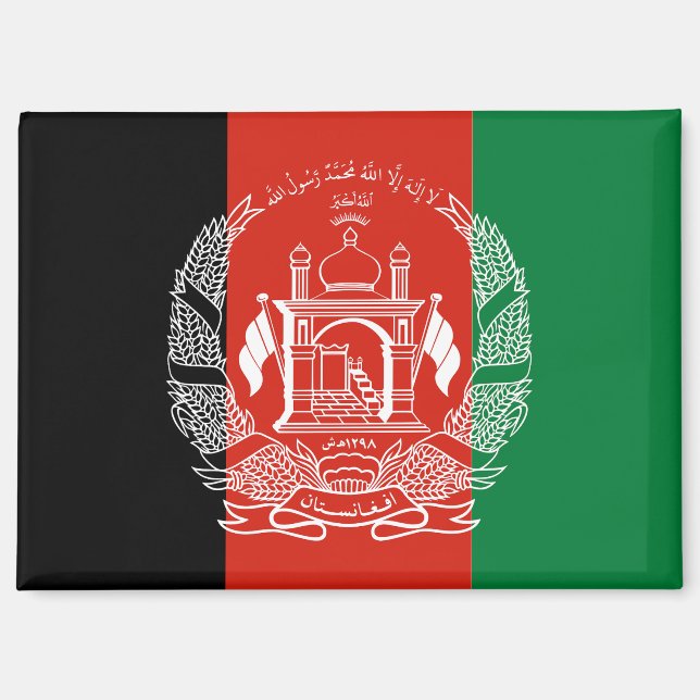 afghanistan flag magnet (Front)