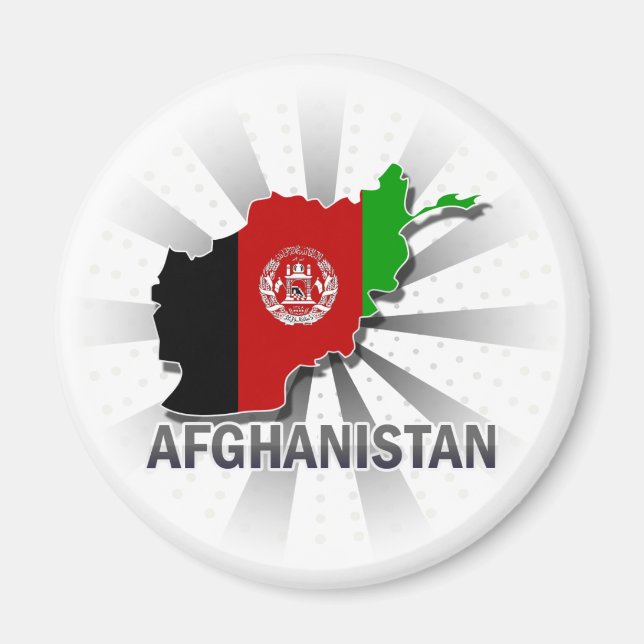 Afghanistan Flag Map 2.0 Magnet (Front)