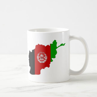 Afghanistan flag map coffee mug