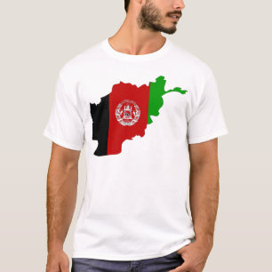 Afghanistan Flag Map full size T-Shirt