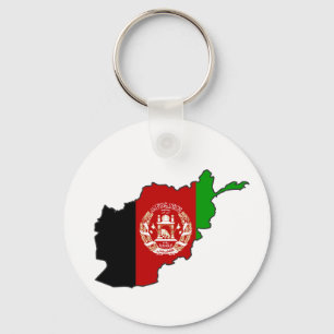 Afghanistan Flag Map Key Ring