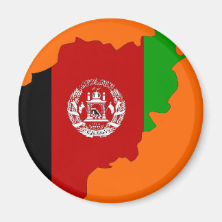 Afghanistan flag map magnet