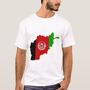 Afghanistan flag map T-Shirt