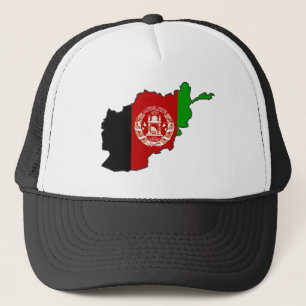 Afghanistan Flag Map Trucker Hat