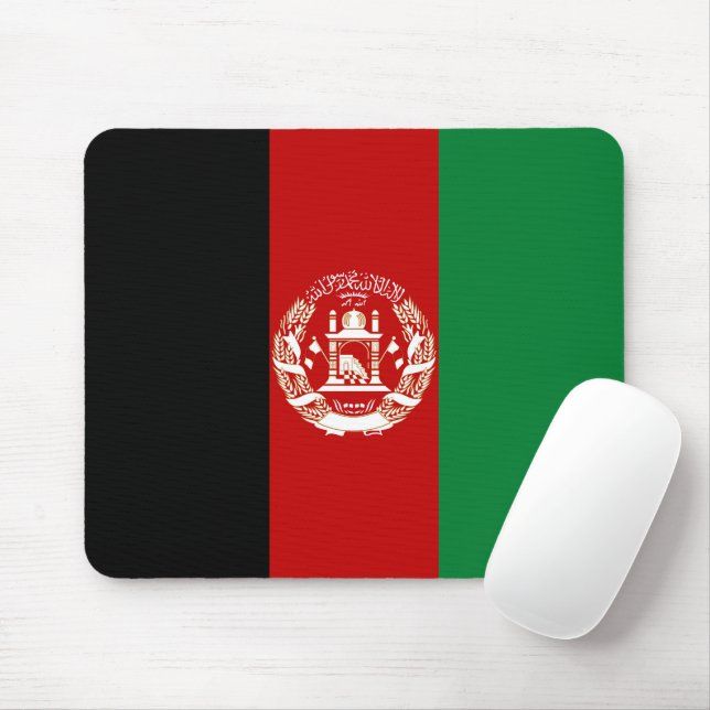 Afghanistan flag mouse mat (With Mouse)
