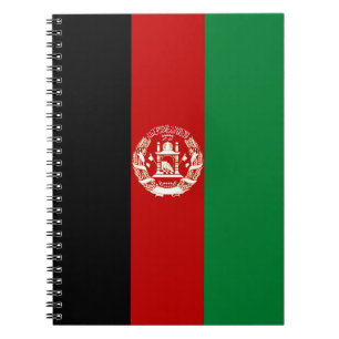 Afghanistan flag notebook