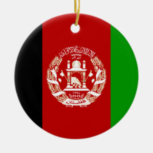 afghanistan flag ornament 