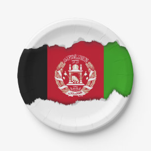 Afghanistan Flag Paper Plate
