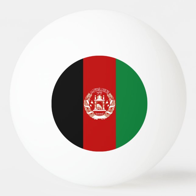Afghanistan flag ping pong ball (Front)